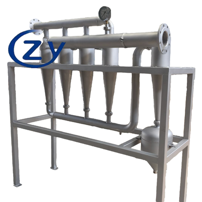 Dispositivo de filtragem de partículas finas de ultra-rendimento para plantas de amido de alto volume