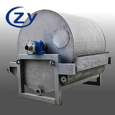 Filtro de tambor de vácuo de estrutura compacta com baixo consumo de energia e aço inoxidável SS304 para desaguamento de amido