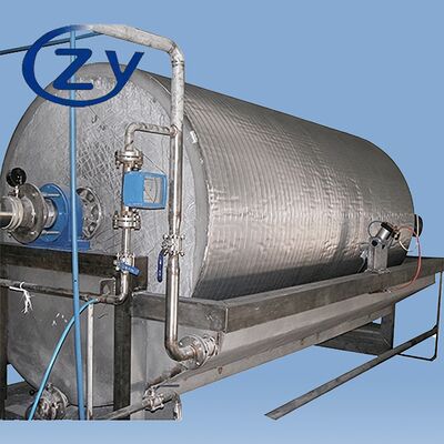 Filtro de tambor de vácuo de aço inoxidável SS304 de trabalho contínuo para equipamento de desidratação de amido 2-8t/h