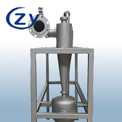 Desander de aço inoxidável SS304 de alta eficiência para lama de amido com capacidade de 10 t/h e sem partes móveis