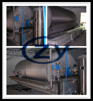 Consumo dos filtros de cilindro giratório do vácuo do amido de batata doce 304 de aço inoxidável baixo