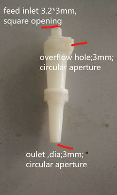 Ciclone de borracha branco 10mm ou 15mm das peças sobresselentes da maquinaria do amido da indústria