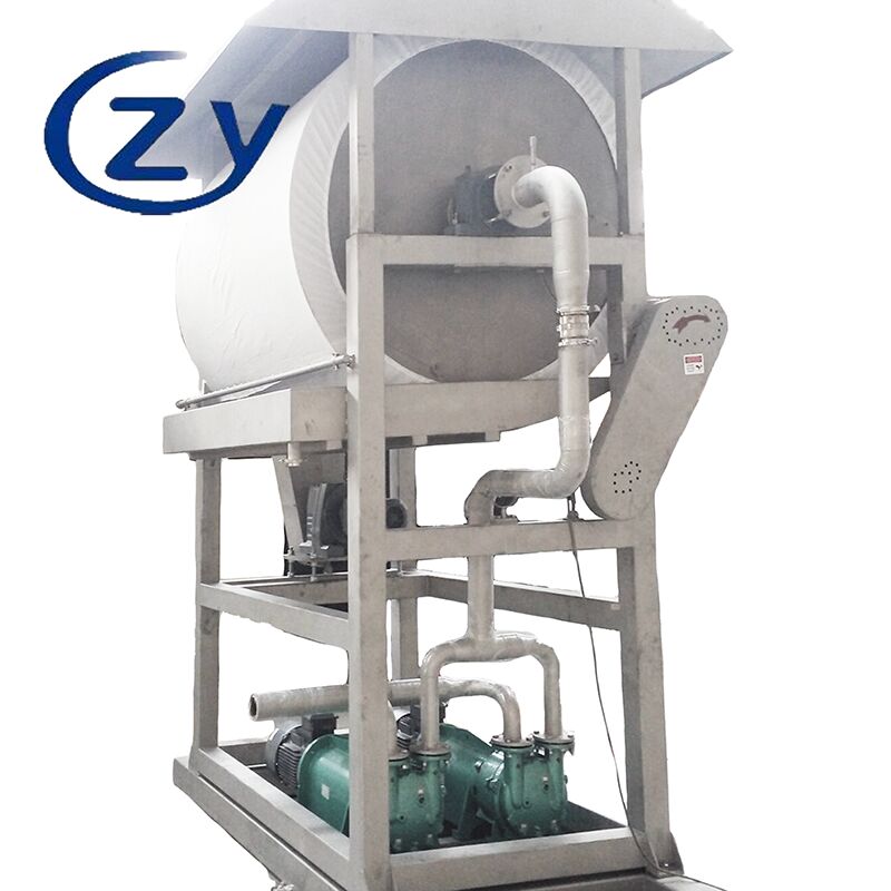 Filtro a vácuo de alta eficiência para separação sólida-líquida fiável em linhas de produção de amido industrial