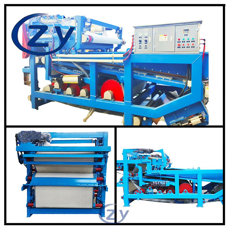 Filtro Desidratador de Correia de Aço Inoxidável para Desidratação de Fibra de Mandioca Industrial e Tratamento de Escória