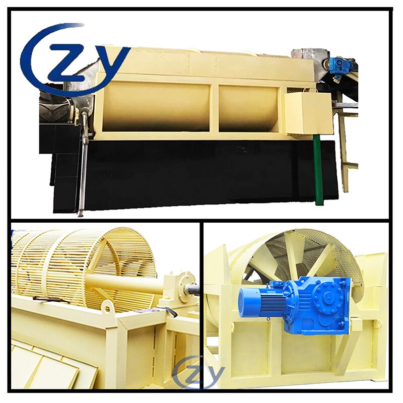 Peelers rotativos pesados concebidos para lavagem e deslimagem eficientes da mandioca