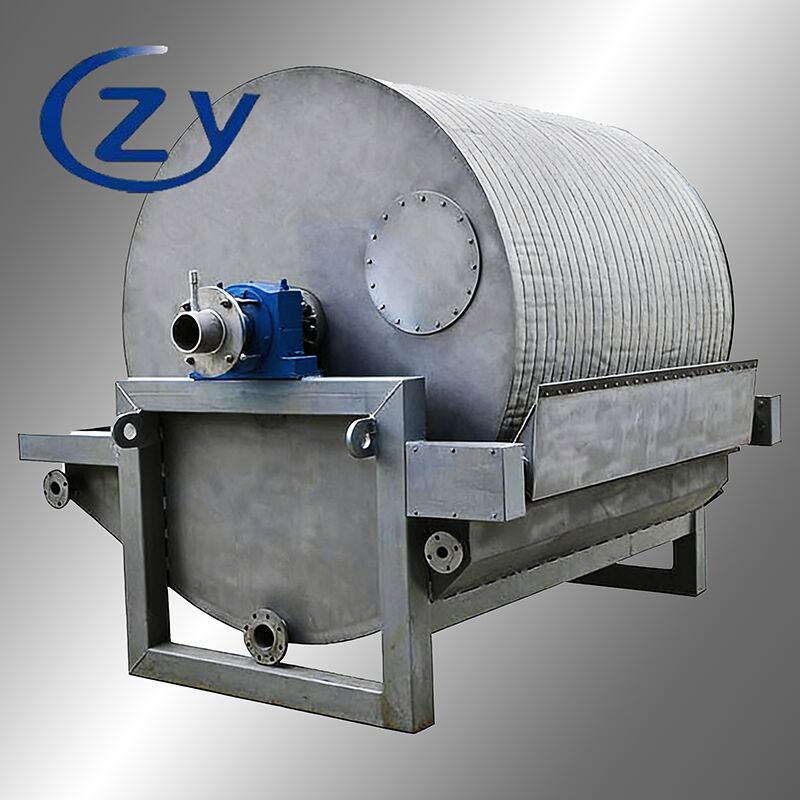 Filtro de vácuo de aço inoxidável SS304 de alta eficiência para desaguamento de amido de 2-8 t/h com operação contínua de 24 horas