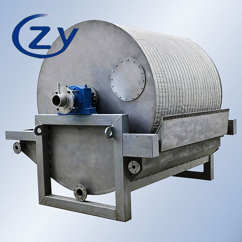 Filtro de vácuo SS304 de aço inoxidável industrial com capacidade de 2-8 t/h e acionamento de frequência variável para desidratação de amido