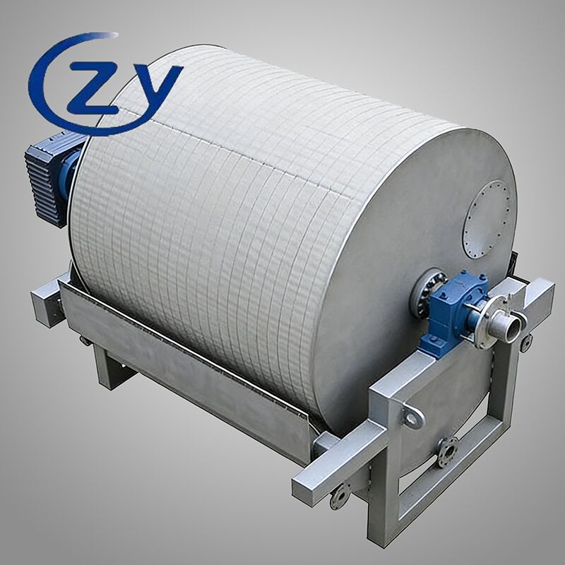 Filtro de vácuo de aço inoxidável de qualidade alimentar com filtração contínua de vácuo para desaguar o amido com baixo consumo energético