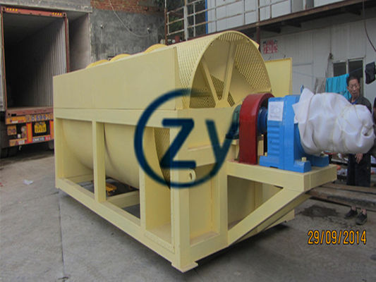 Material do aço carbono da máquina de lavar da mandioca do cilindro giratório   Controle elétrico automático