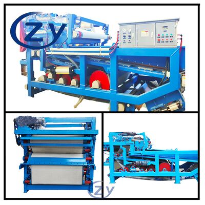 Filtro Desidratador de Correia de Aço Inoxidável para Desidratação de Fibra de Mandioca Industrial e Tratamento de Escória