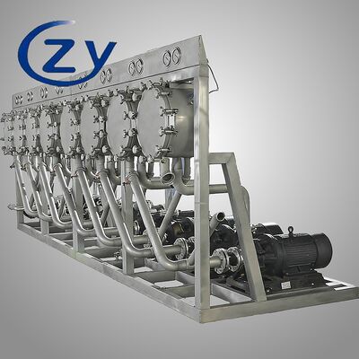 Equipamento multiciclone de grande capacidade para processamento de amido com construção em aço inoxidável e capacidade de produção personalizada