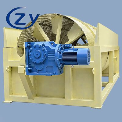 Descascador rotativo de aço inoxidável de trabalho contínuo com potência de 18,5 kw para descascamento de mandioca e batata