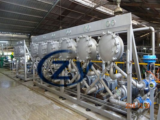 Hydrocyclone do amido de mandioca da lavagem SS304 30kw 20t/H