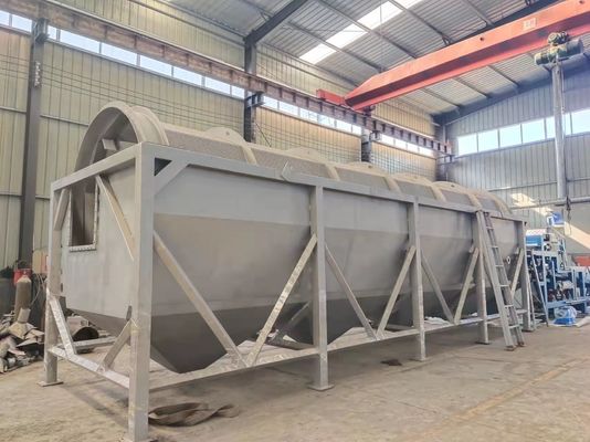 Material giratório da máquina de lavar SS304 do grande cilindro da mandioca da capacidade de manipulação