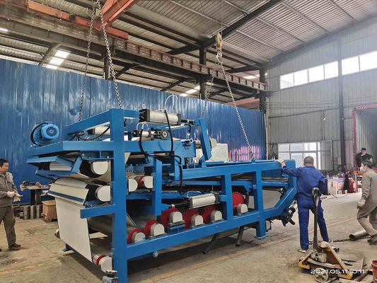 Máquina de secagem da imprensa da correia da máquina da umidade da fibra da mandioca do poder 4kw